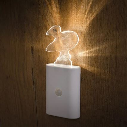 Ledvance - Светодиодный детский навигационный светильник с датчиком NIGHTLUX LED/0,2W/4,5V 3000K