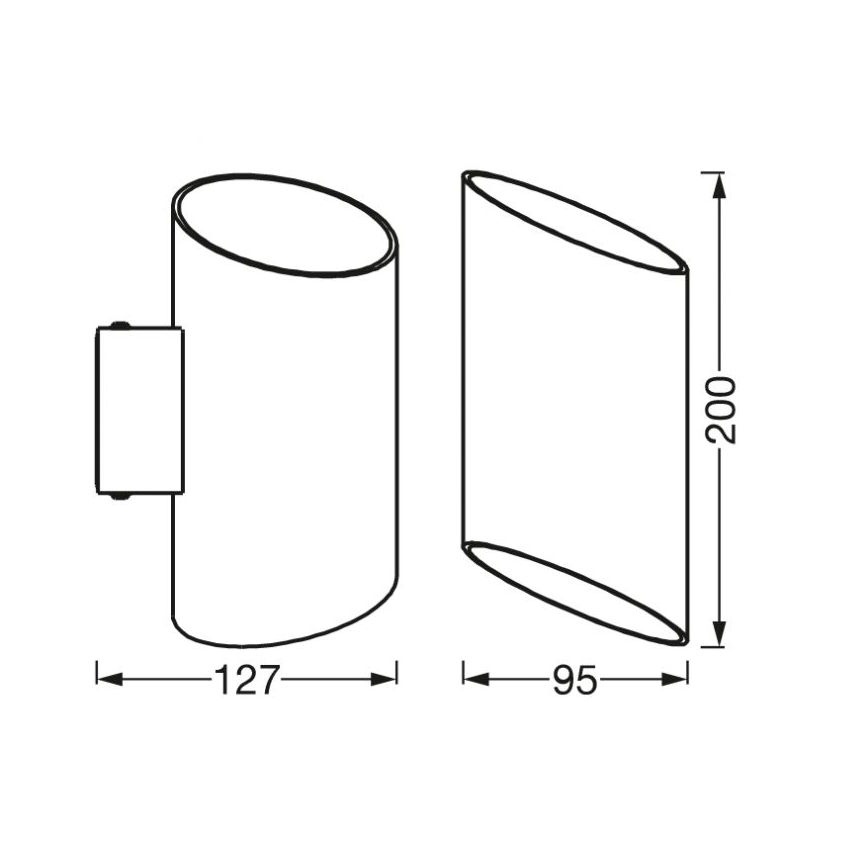 Ledvance - Светодиодный диммируемый настенный светильник SMART+ CYLINDRO LED/12W/230V 3000-6500K Wi-Fi белый