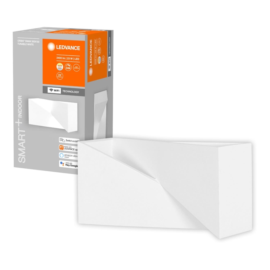 Ledvance - Светодиодный диммируемый настенный светильник SMART+ SWAN LED/23W/230V 3000-6500K Wi-Fi