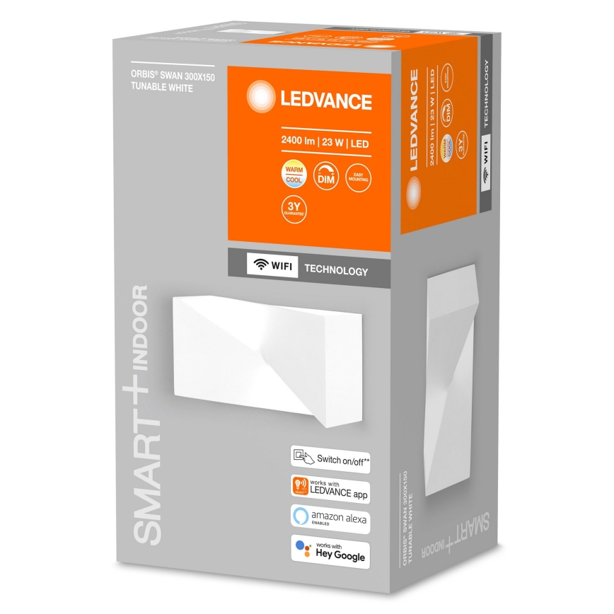 Ledvance - Светодиодный диммируемый настенный светильник SMART+ SWAN LED/23W/230V 3000-6500K Wi-Fi