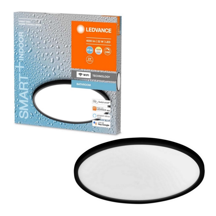 Ledvance - Светодиодный диммируемый потолочный светильник для ванной комнаты SMART+ DISC LED/32W/230V 3000-6500K Wi-Fi IP44