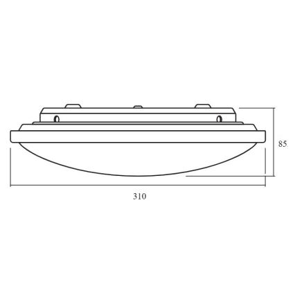 Ledvance - Светодиодный диммируемый потолочный светильник ORBIS LED/17W/230V 2700-6500 + пульт ДУ