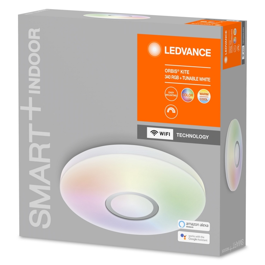 Ledvance - Светодиодный диммируемый потолочный светильник RGB SMART+ KITE LED/18W/230V Wi-Fi