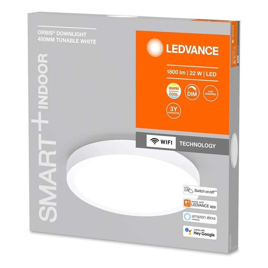 Ledvance - Светодиодный диммируемый потолочный светильник SMART+ DOWNLIGHT LED/22W/230V 3000-6500K Wi-Fi