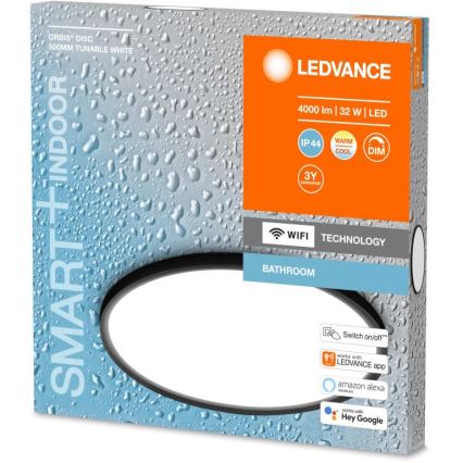 Ledvance - Светодиодный диммируемый потолочный светильник для ванной комнаты SMART+ DISC LED/32W/230V 3000-6500K Wi-Fi IP44