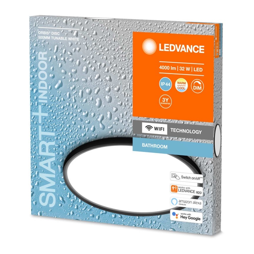 Ledvance - Светодиодный диммируемый потолочный светильник для ванной комнаты SMART+ DISC LED/32W/230V 3000-6500K Wi-Fi IP44