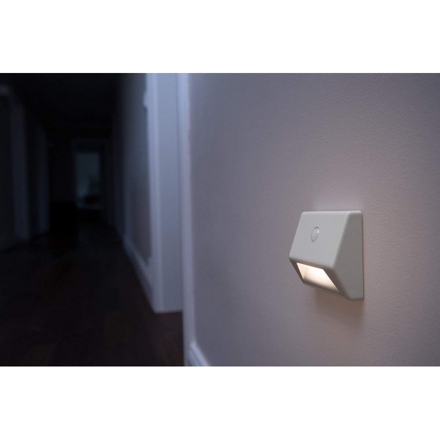 Ledvance - Светодиодный лестничный светильник с датчиком NIGHTLUX LED/0,25W/3хAAA IP54