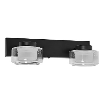 Ledvance - Светодиодный настенный светильник для ванной комнаты ORBIS FLAME 2xLED/5,5W/230V 3000/4000K IP44 черный