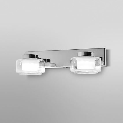 Ledvance - Светодиодный настенный светильник для ванной комнаты ORBIS FLAME 2xLED/5,5W/230V 3000/4000K IP44 хром