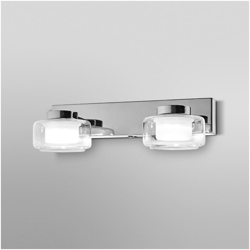 Ledvance - Светодиодный настенный светильник для ванной комнаты ORBIS FLAME 2xLED/5,5W/230V 3000/4000K IP44 хром