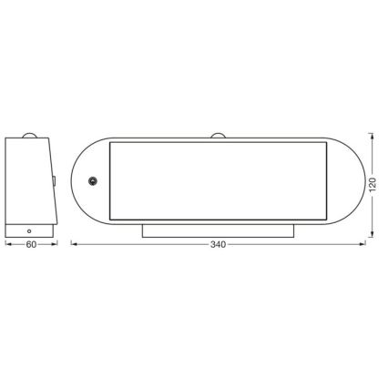 Ledvance - Светодиодный настенный светильник на солнечной батарее с датчиком ENDURA STYLE LED/6W/7,4V IP44