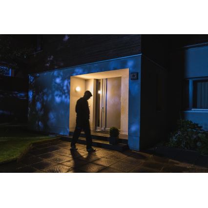 Ledvance - Светодиодный уличный настенный светильник с датчиком и камерой SMART+ LED/15W/230V Wi-Fi IP44