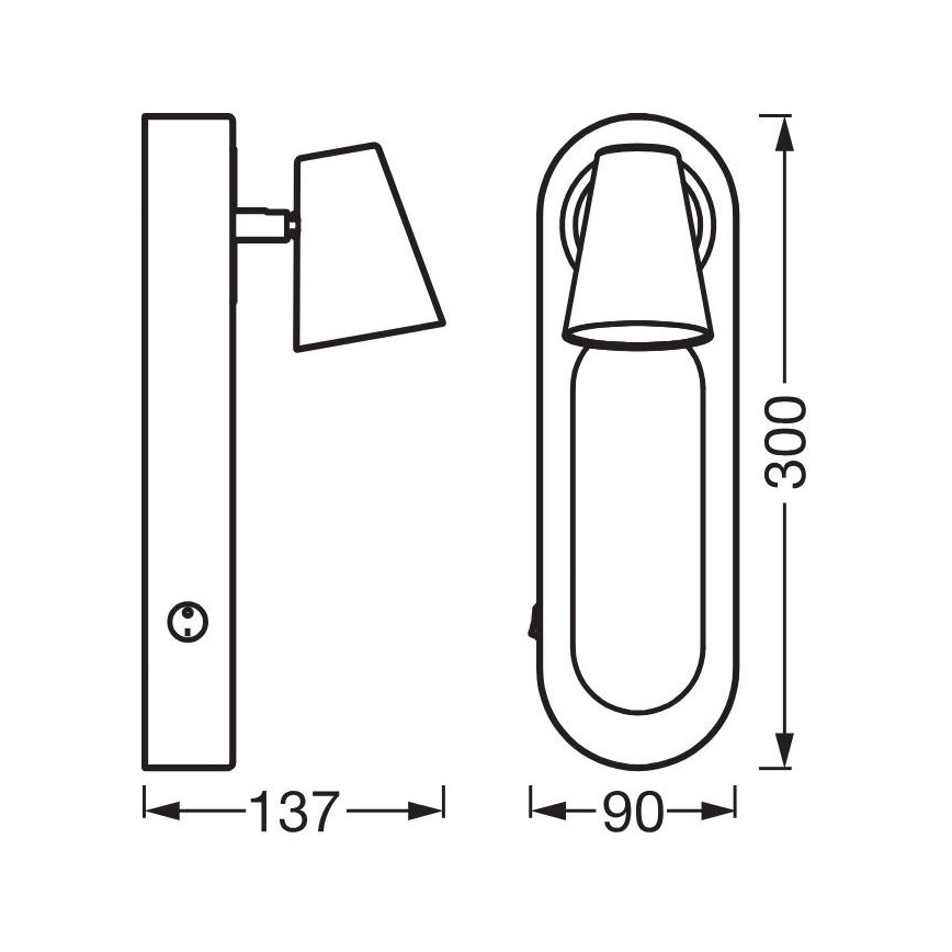 Ledvance - Светодиодный настенный точечный светильник DECOR NEPTUNE LED/13W/230V