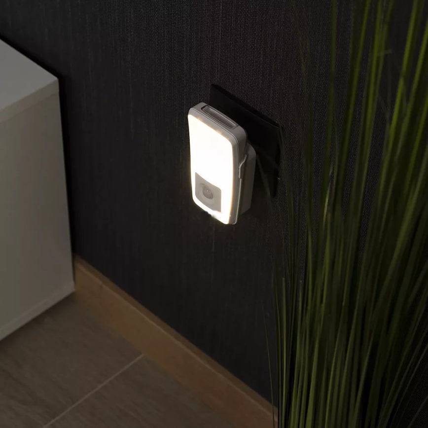 Ledvance - Светодиодный навигационный светильник с датчиком LUNETTA LED/2W/230V