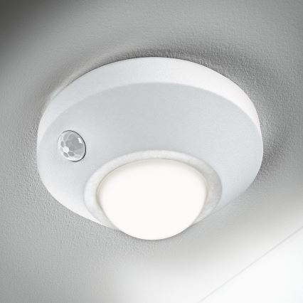 Ledvance - Светодиодный навигационный светильник с датчиком NIGHTLUX LED/1,7W/3xAA 4000K