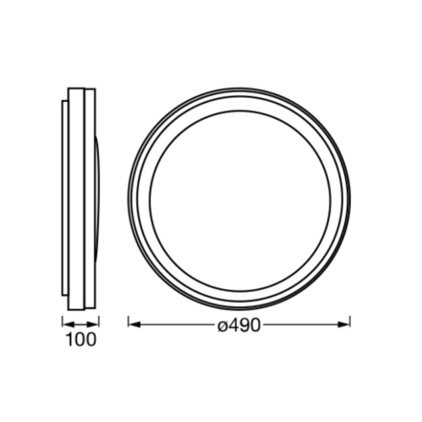 Ledvance - Светодиодный потолочный RGBW-светильник с регулированием яркости SMART+ MAGIC LED/38W/230V 2700-6500K Wi-Fi