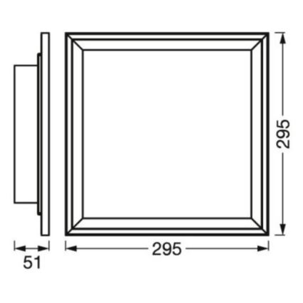 Ledvance - Светодиодный диммируемый потолочный RGBW-светильник SMART+ PLANON LED/18W/230V 2700-6500K Wi-Fi