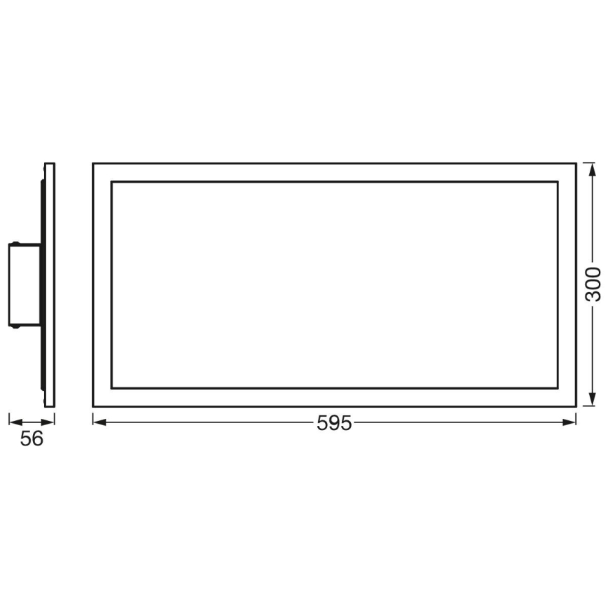 Ledvance - Светодиодный потолочный светильник PLANON LED/22W/230W