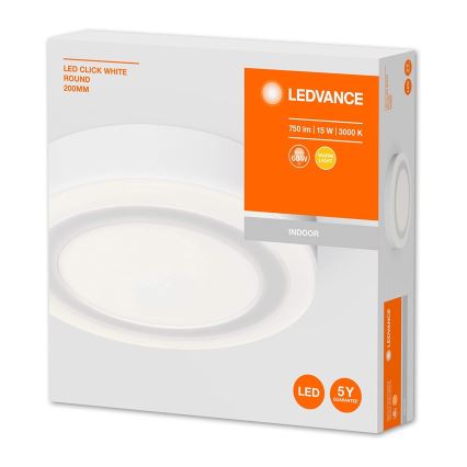 Ledvance - Светодиодный потолочный светильник ROUND LED/15W/230V диаметр 20 см