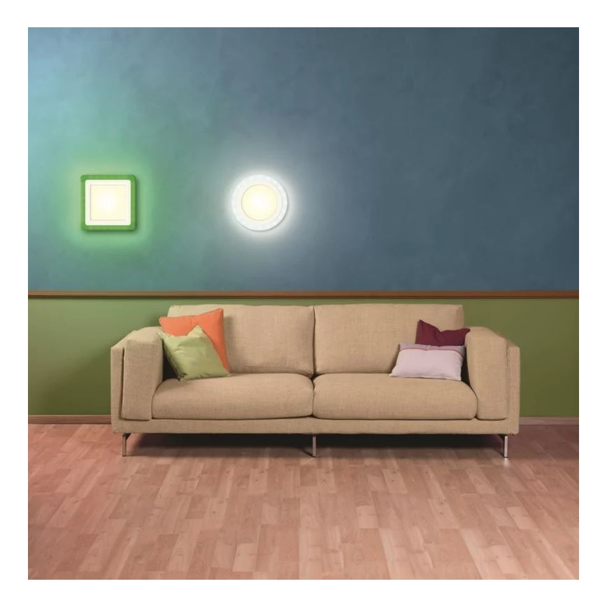 Ledvance - Светодиодный потолочный RGB-светильник с регулированием яркости LED/19W/230V + пульт ДУ
