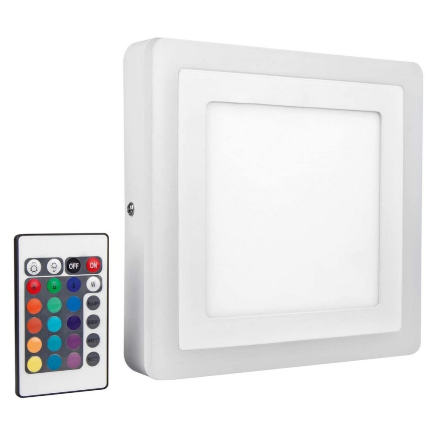 Ledvance - Светодиодный потолочный RGB-светильник с регулированием яркости LED/19W/230V + пульт ДУ