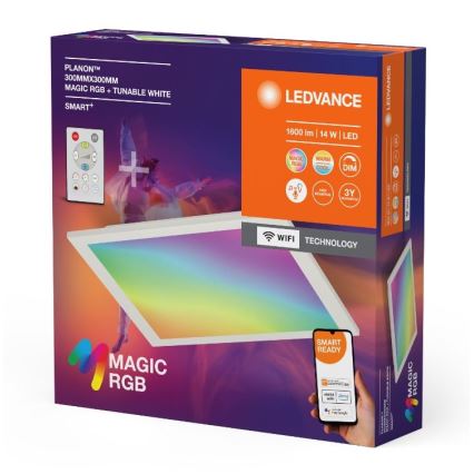 Ledvance - Светодиодный потолочный RGBW-светильник с регулированием яркости SMART+ MAGIC LED/14W/230V 2700-6500K Wi-Fi + дистанционное управление