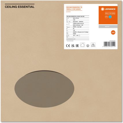 Ledvance - Светодиодный потолочный светильник ESSENTIAL LED/13W/230V 6500K
