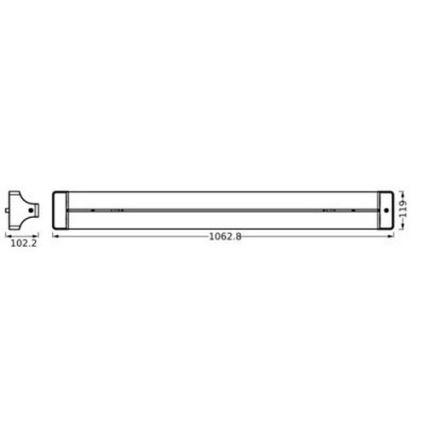 Ledvance - Светодиодный потолочный светильник OFFICE LINE LED/42W/230V 106 см