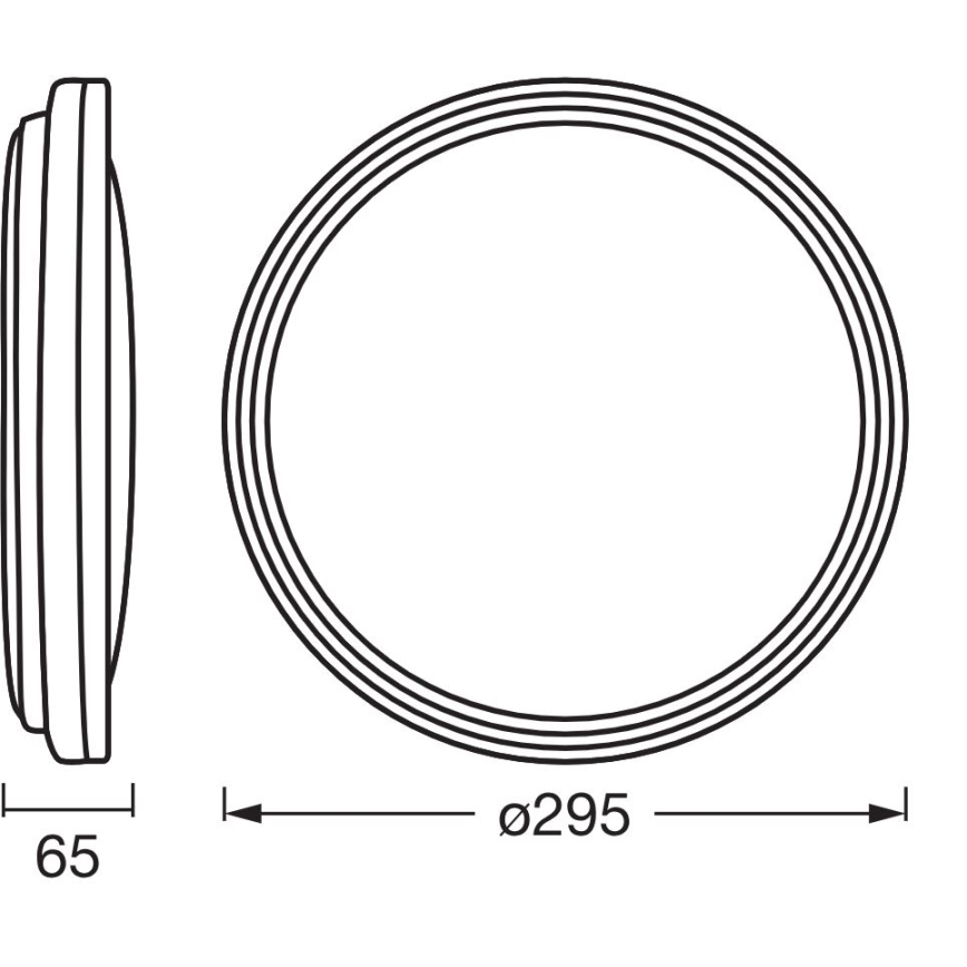 Ledvance - Светодиодный потолочный светильник ORBIS HELMAN LED/16W/230V диаметр 29,5 см серебристый