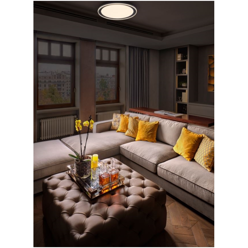 Ledvance - Светодиодный потолочный светильник ORBIS PEDERSON LED/24W/230V диаметр 45 см черный