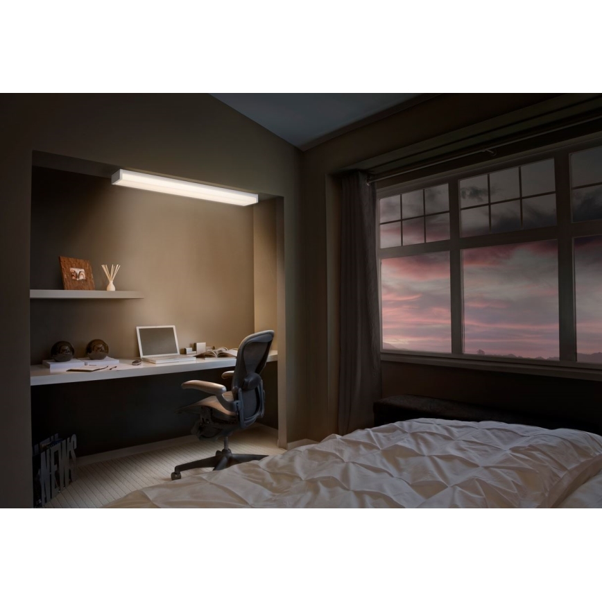 Ledvance - Светодиодный потолочный светильник с регулированием яркости OFFICE LINE LED/40W/230V 120 см + дистанционное управление