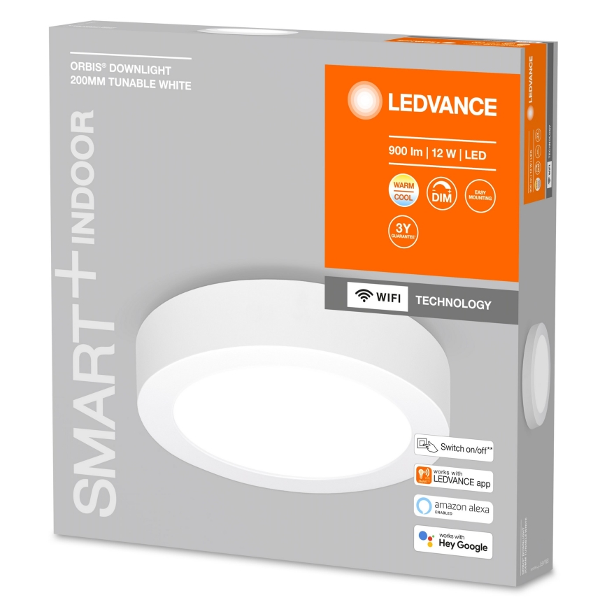 Ledvance - Светодиодный потолочный светильник с регулированием яркости SMART+ ORBIS LED/12W/230V 3000-6500K Wi-Fi