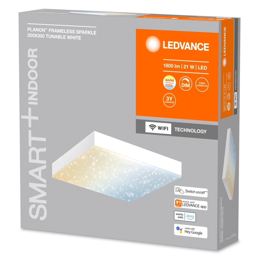 Ledvance - Светодиодный потолочный светильник с регулированием яркости SMART+ FRAMELESS LED/21W/230V 3000-6500K Wi-Fi
