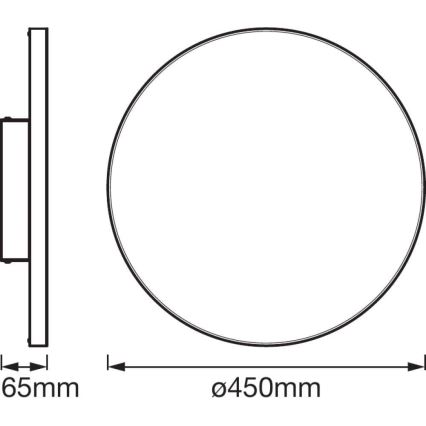 Ledvance - Светодиодный потолочный светильник с регулированием яркости SMART+ FRAMELESS LED/28W/230V 3000K-6500K Wi-Fi