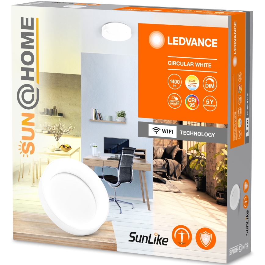 Ledvance - Светодиодный потолочный светильник с регулированием яркости SUN@HOME CIRCULAR LED/18,5W/230V Wi-Fi