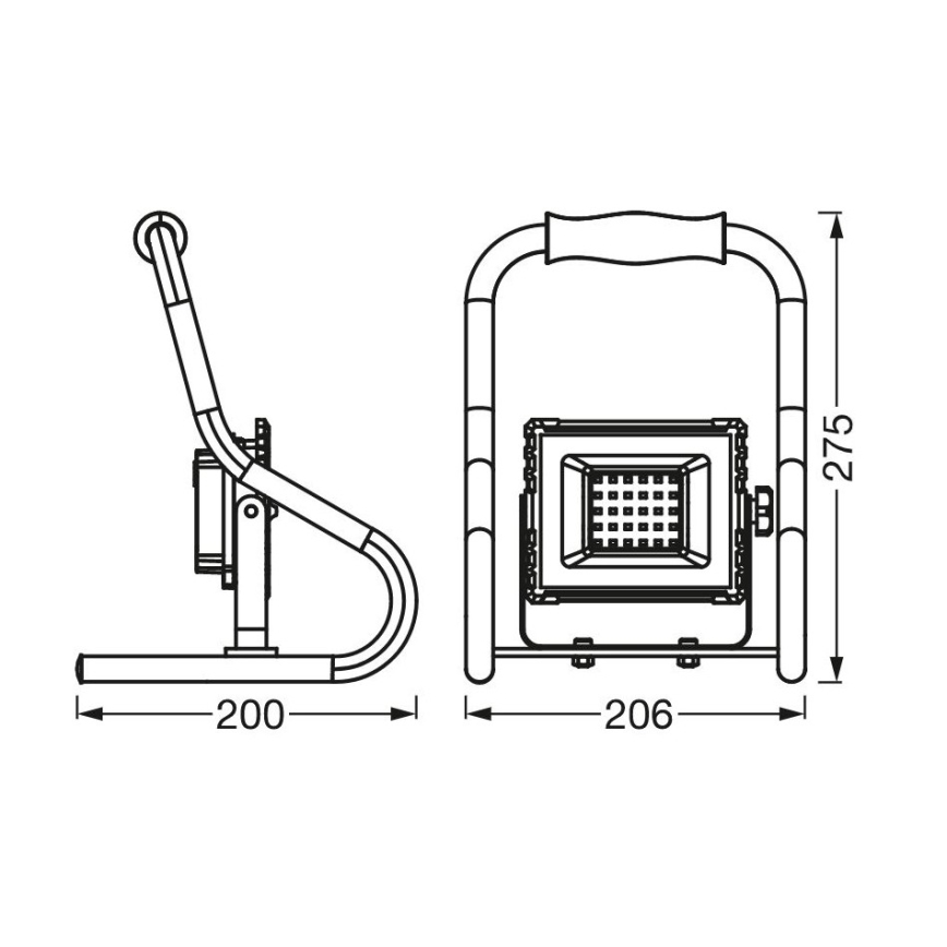 Ledvance - Светодиодный прожектор R-STAND LED/10W/5V IP44