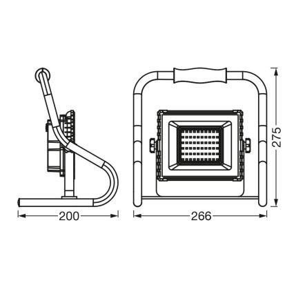 Ledvance - Светодиодный прожектор R-STAND LED/20W/5V IP44