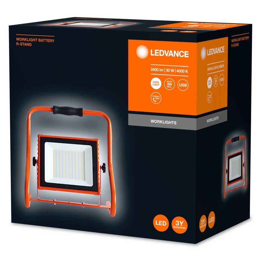 Ledvance - Светодиодный прожектор R-STAND LED/30W/5V IP44