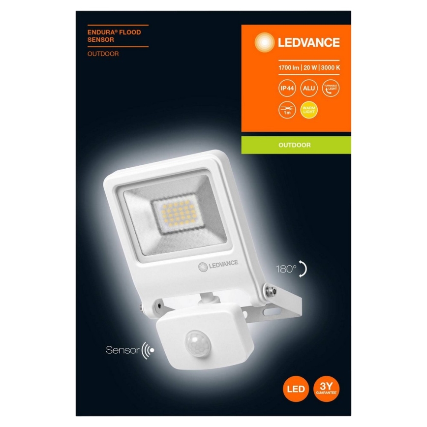 Ledvance - Светодиодный прожектор с датчиком ENDURA LED/20W/230V IP44
