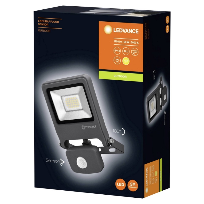 Ledvance - Светодиодный прожектор с датчиком ENDURA LED/20W/230V IP44