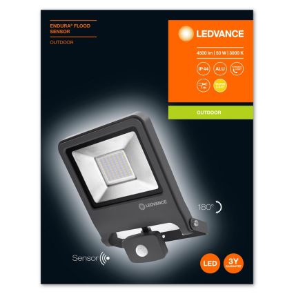 Ledvance - Светодиодный прожектор с датчиком ENDURA LED/50W/230V IP44