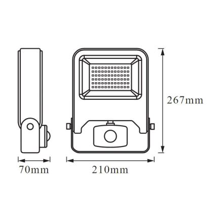Ledvance - Светодиодный прожектор с датчиком ENDURA LED/50W/230V IP44