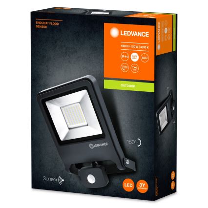 Ledvance - Светодиодный прожектор с датчиком ENDURA LED/50W/230V IP44