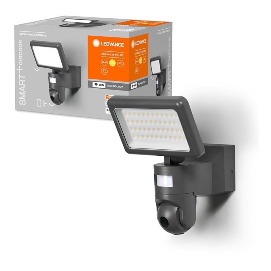 Ledvance - Светодиодный прожектор с регулированием яркости, датчиком и камерой SMART+ LED/23W/230V Wi-Fi IP44