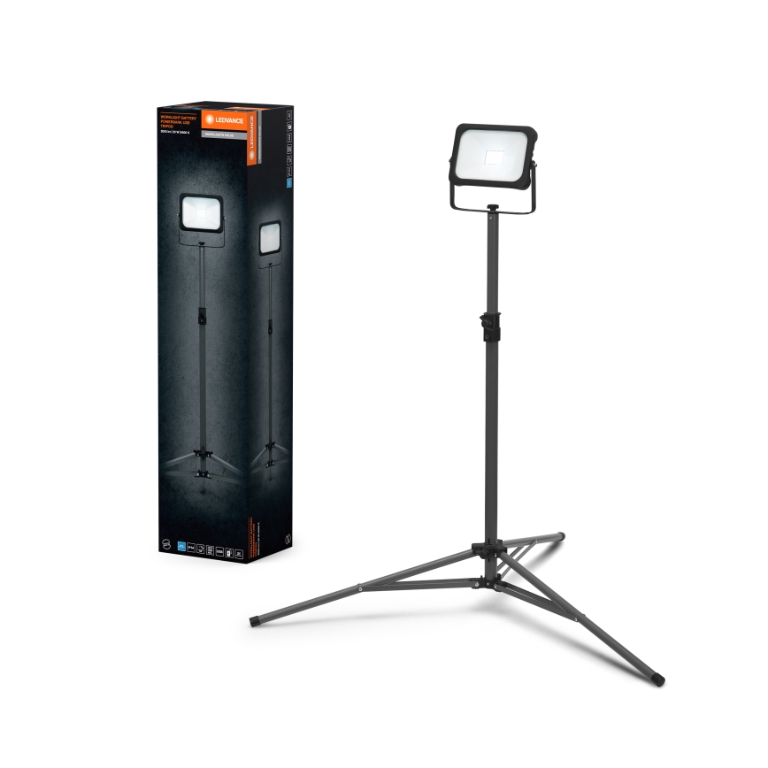 Ledvance - Светодиодный прожектор с регулированием яркости и держателем WORKLIGHT TRIPOD LED/20W/3,7V IP54