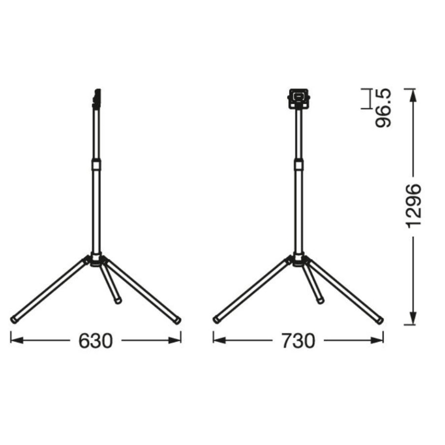 Ledvance - Светодиодный уличный прожектор с ручкой WORKLIGHT TRIPOD LED/10W/230V 6500K IP65