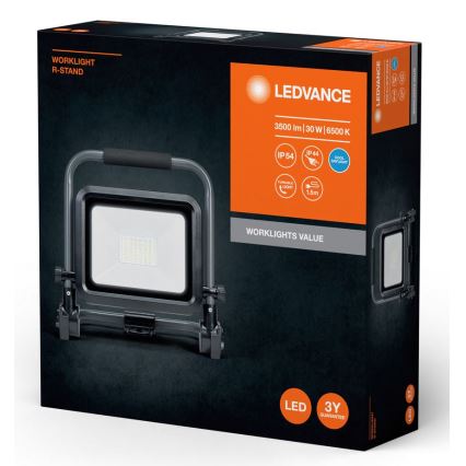 Ledvance - Светодиодный уличный прожектор WORKLIGHT R-STAND LED/30W/230V 6500K IP54