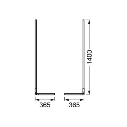 Ledvance - Светодиодный RGBW-торшер с регулированием яркости SMART+ FLOOR LED/14W/230V 2700-6500K Wi-Fi + дистанционное управление