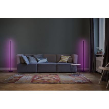 Ledvance - Светодиодный RGBW-торшер с регулированием яркости SMART+ FLOOR LED/14W/230V 2700-6500K Wi-Fi черный + дистанционное управление