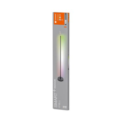 Ledvance - Светодиодный RGBW-торшер с регулированием яркости SMART+ FLOOR LED/14W/230V 2700-6500K Wi-Fi черный + дистанционное управление